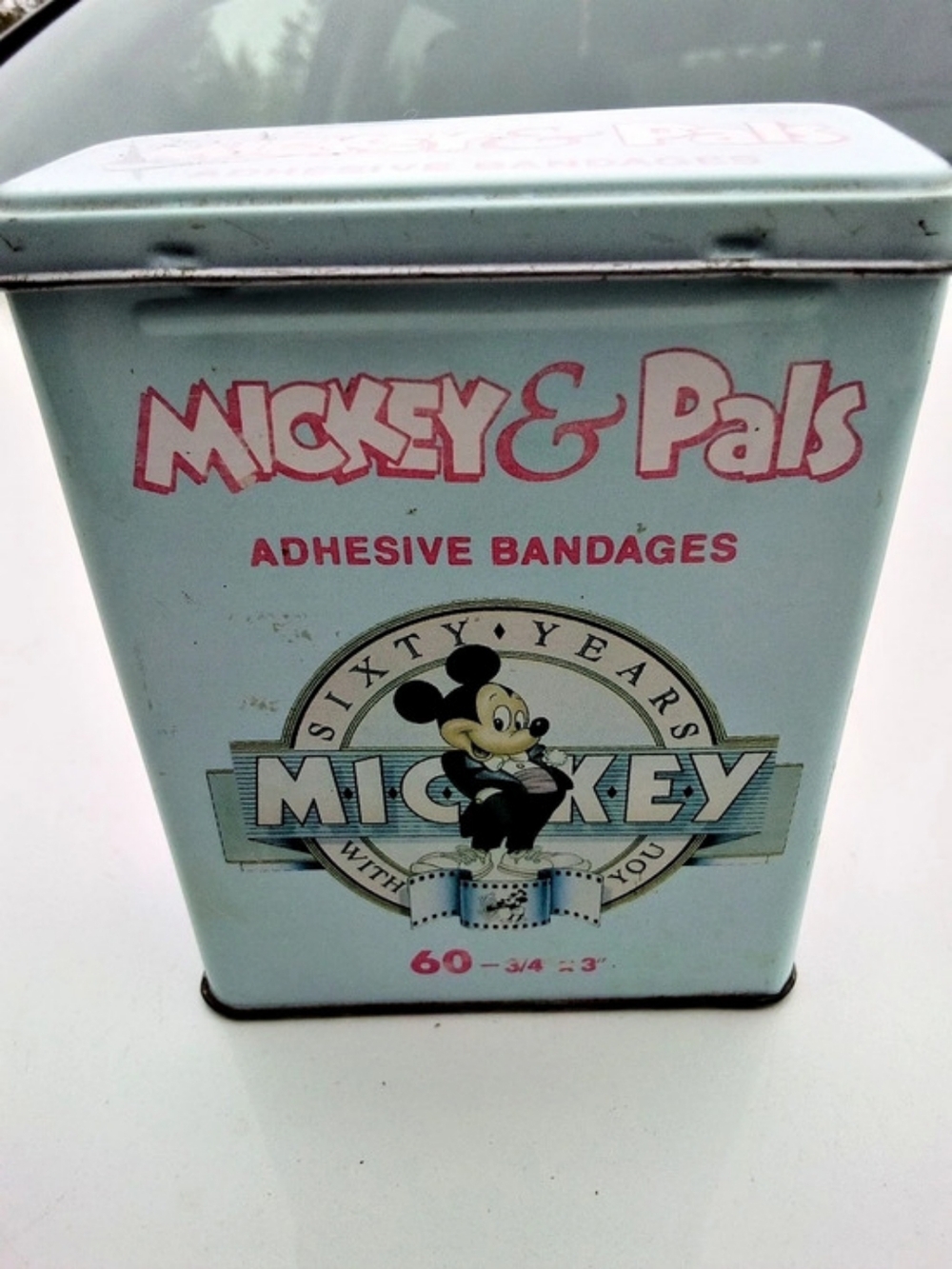 Disney Mickey & Pals Sixty Years With You Adhesive Bandages Tin Bandage Tin